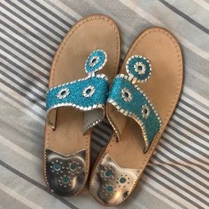 Jack Rogers Blue Glitter